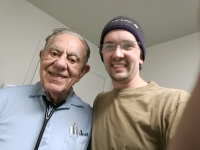 Dr. Francis Cinelli, left; Me, right