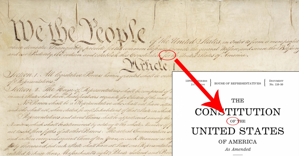 Constitution For The United States