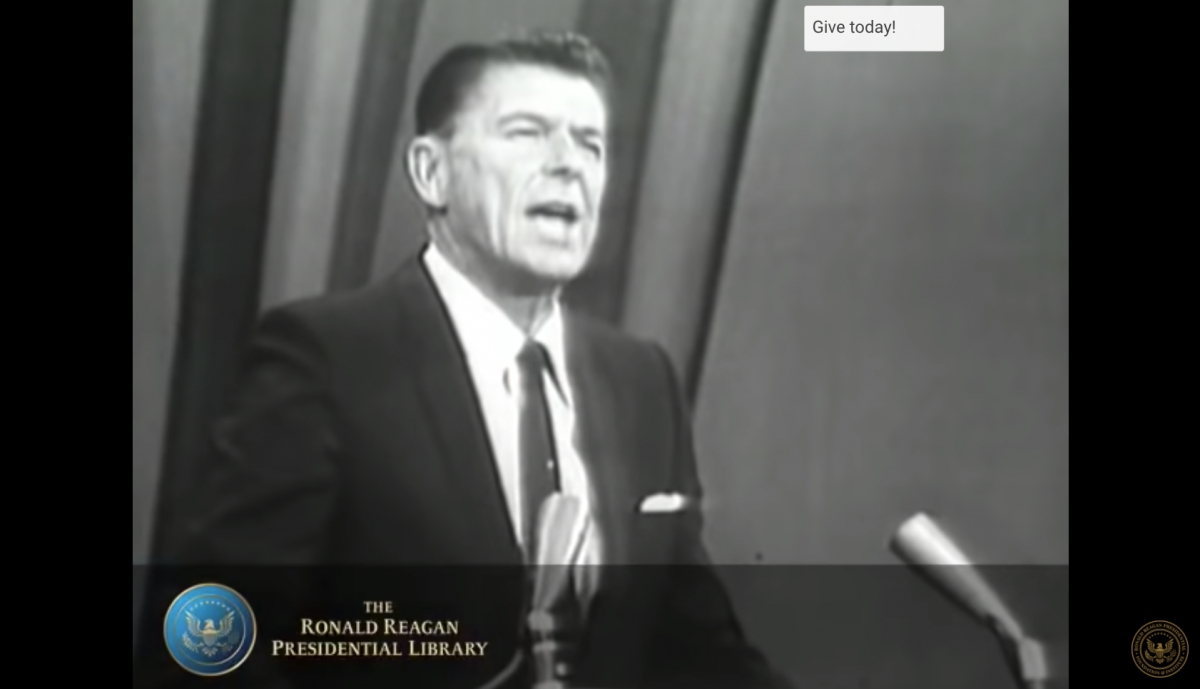 &quot;A Time for Choosing&quot; by Ronald Reagan