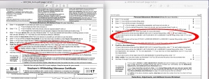 2018 W4 Form - Child Tax Credit, Deduction Changes