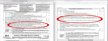 2018 W4 Form - Child Tax Credit, Deduction Changes